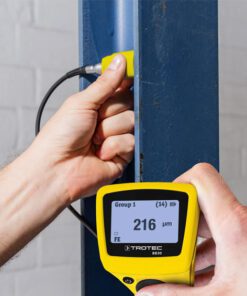 medidor de espesor de recubrimiento trotec-bb30 midiendo en viga