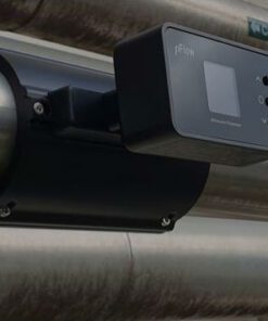 medidor de flujo ultrasónico abrazadera instalado