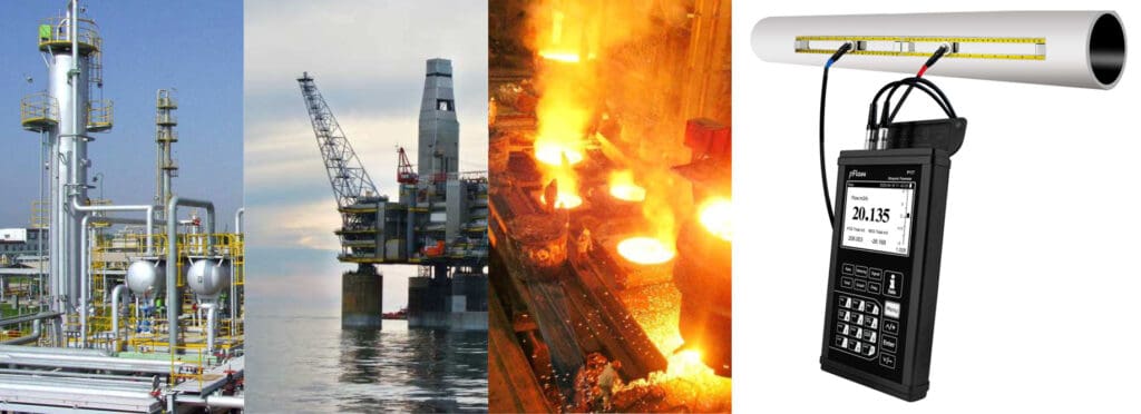 medidor de flujo ultrasónico industrias principales