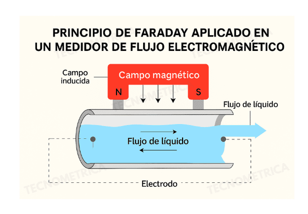 medidor de flujo electromagnetico principio de faraday