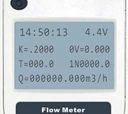 pantalla flujo canal abierto portatil